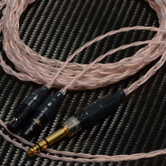 Black Widow 22 V2 OCC Copper Litz Headphone Cable Toxic Cables